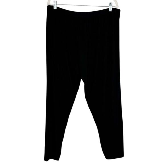 Eileen Fisher Slow Fashion Rayon Stretch Soft Comfort Wrap Waist Pants Large - Picture 2 of 13